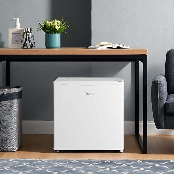 Midea 1.7 Cu.ft Mini Fridge, Energy Star Certified, Low Noise for Bedroom | Adjustable Thermostat, Reversible Door,Ideal for Dorm, Office,White - Image 7