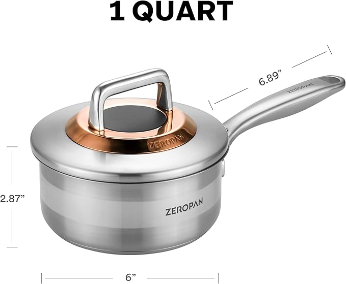 1 Quart Stainless Steel Saucepan - Image 6