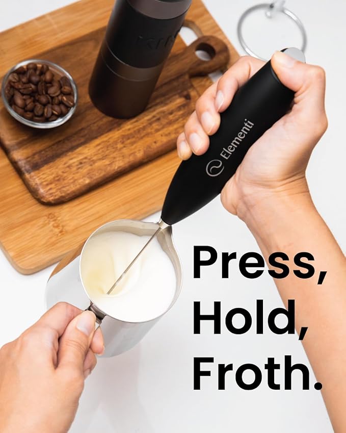 Elementi Pink Electric Milk Frother - Image 6