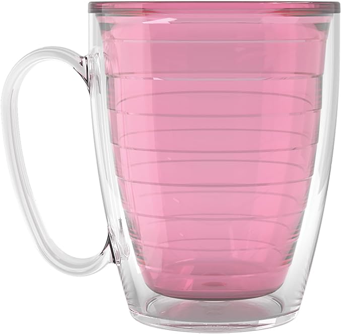 Tervis Clear & Colorful Tabletop - Bayou View Collection Made in USA Double Walled Insulated Tumbler Travel Cup Keeps Drinks Cold & Hot, 16oz Mug - 4pk, Assorted Pastels - Image 4