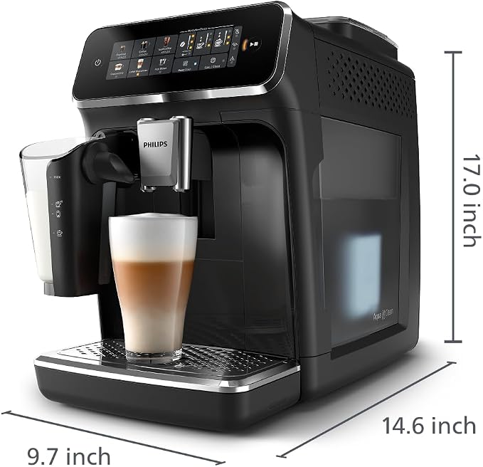 PHILIPS 3300 Series Fully Automatic Espresso Machine, LatteGo Milk System - Image 10