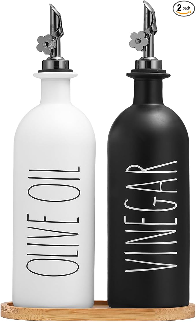 HOMCDALY 16oz Olive Oil Dispenser Bottles by HOME
