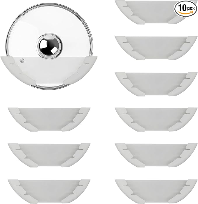Universal Pot Lid Organizer for Cabinet, Fits 6" to 13.5" by VOBUYING