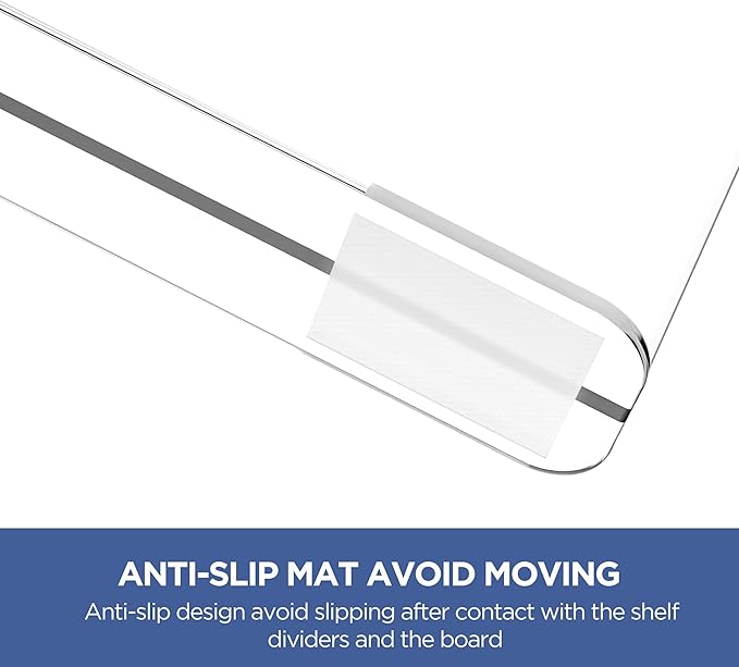 10 Pack 12 Inches Clear Shelf Dividers - Image 4