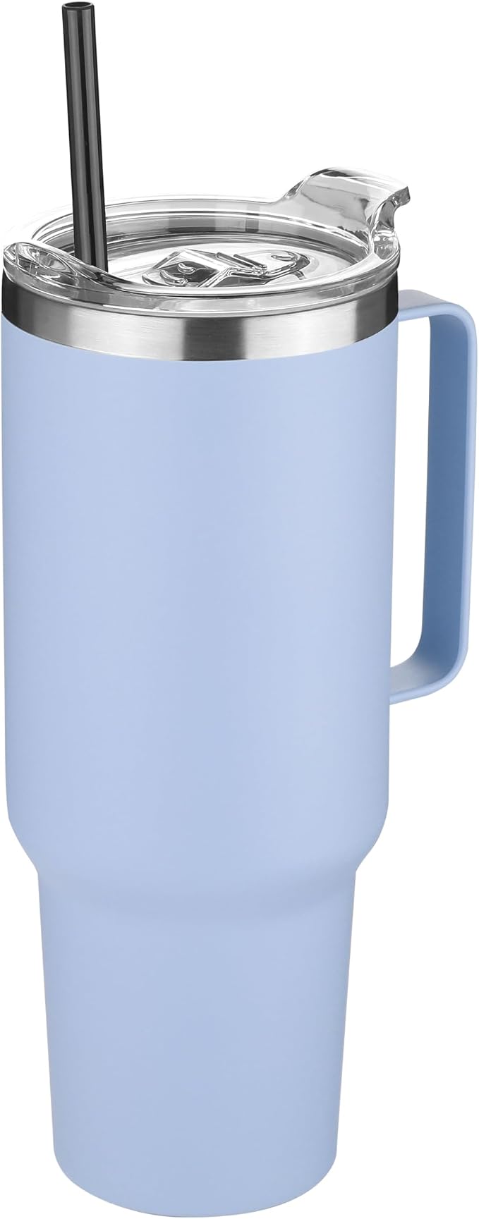 HASLE OUTFITTERS 40 oz Stainless Steel Tumbler with Handle, Vacuum Insulated Tumblers Bulk, Reusable Double Wall Travel Coffee Mug, Durable Powder Coated Water Bottle(Blue, 1) by HASLEOUTFITTERS