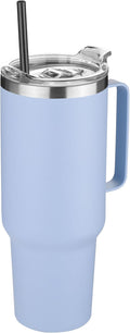HASLE OUTFITTERS 40 oz Stainless Steel Tumbler with Handle, Vacuum Insulated Tumblers Bulk, Reusable Double Wall Travel Coffee Mug, Durable Powder Coated Water Bottle(Blue, 1) by HASLEOUTFITTERS