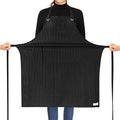 ROTANET Stripe Stretch Apron for Men Women Chef Big and Tall Large Striped by ROTANET