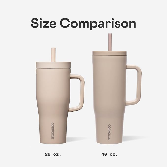 Corkcicle x Rifle Paper Co. Cruiser Insulated Tumbler with Handle & Straw - Keeps Drinks Cold 20 Hours - BPA-Free - Gift for Mom - Great for Mother's Day or Christmas - 40 oz - Nutcracker Ballet - Image 7