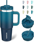 BJPKPK Tumbler With Handle And Straw 30oz Insulated Tumbler Cups With Lid Stainless Steel Travel Coffee Mug,Indigo Black by BJPKPK