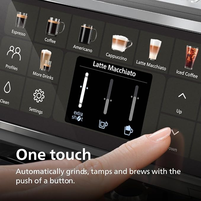 PHILIPS 5500 Series Fully Automatic Espresso Machine, LatteGo Milk System - Image 3