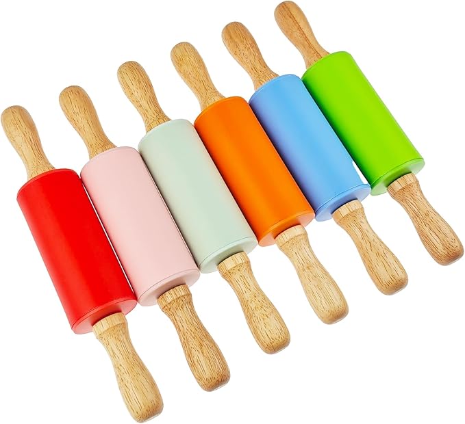 6 Pack Small Rolling Pin for Kids, Kids Rolling Pin for Home Kitchen - Image 7