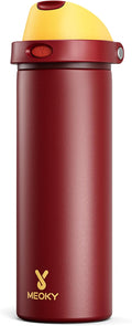 24 oz Insulated Water Bottle for Women: Meoky Stainless Steel Water Bottle with Straw and Spout Lid - Leak Proof, Cold for 24 Hours, Fits in Car Cup Holder, BPA-Free for Sports Travel, Gryffindor by MEOKY