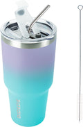 BJPKPK 30oz Tumbler Stainless Steel Double Wall Vacuum Insulated Mug with Straw and Lid for Women and Men,Lavender Green by BJPKPK