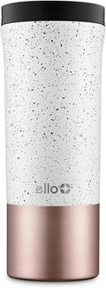 Ello Miri 16oz Vacuum Insulated Stainless Steel Travel Mug, Leak-Proof Slider Lid, Keeps Hot for 5 Hours, Perfect for Coffee or Tea, BPA-Free, Fits Most Cupholders, Holiday Gift, Speckle by Ello