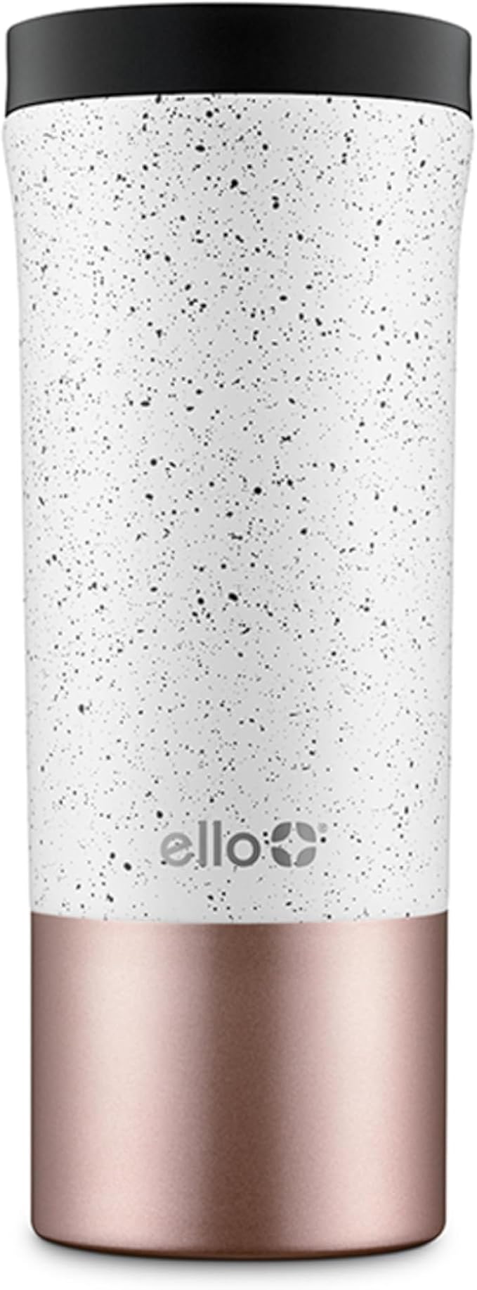 Ello Miri 16oz Vacuum Insulated Stainless Steel Travel Mug, Leak-Proof Slider Lid, Keeps Hot for 5 Hours, Perfect for Coffee or Tea, BPA-Free, Fits Most Cupholders, Holiday Gift, Speckle by Ello
