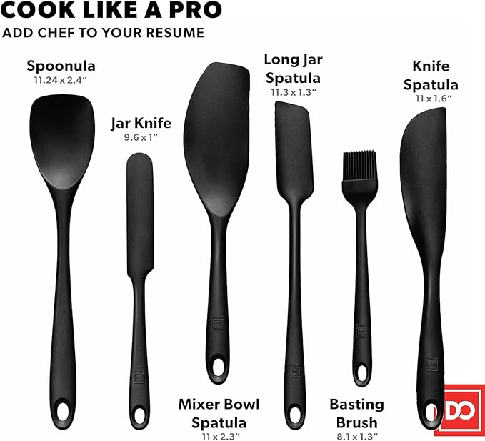 All New DI ORO 6-Piece Silicone Spatula Set - Image 3
