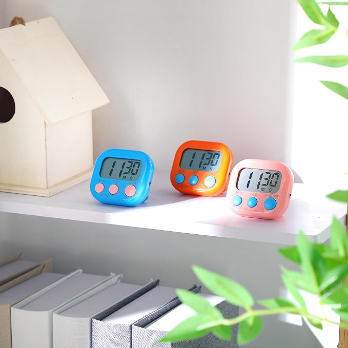 Weewooday 30 Pcs Large Classroom Timers Stopwatch Magnetic Kitchen Digital - Image 5