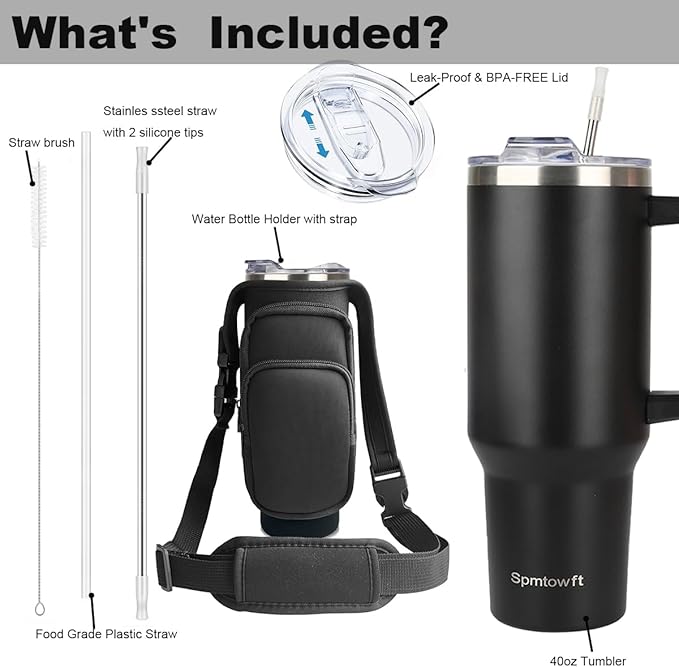 40oz Stainless Steel Double Vacuum Tumbler - Image 9