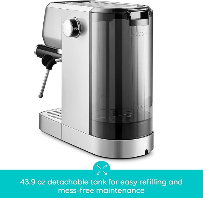 CASABREWS 3700 Essential Stainless Steel Espresso Machine with Steam Wand - Image 6
