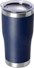 DOMICARE 20oz Tumbler with Lid Stainless Steel Tumblers Bulk, Double Wall Vacuum Insulated Coffee Travel Mug Powder Coated Tumbler, 1 Count (Pack of 1) Navy by VisittheDOMICARE
