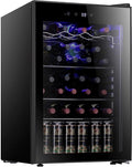 Antarctic Star 36 Bottle Wine Cooler/Cabinet BeverageRefrigerator Small Mini Wine Cellar Beer Soda Bar Fridge Quiet Operation Compressor Adjust Temperature Freestanding Black, 4.4 Cu. ft | 36 Bottle Capacity, for Beer Soda Bar, Quiet Operation, Adjust ... by AntarcticStar