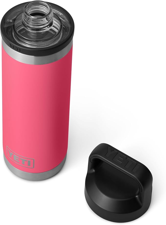 YETI Rambler 18 oz Bottle, Leakproof, Vacuum Insulated, Stainless Steel with Chug Cap, Tropical Pink - Image 3