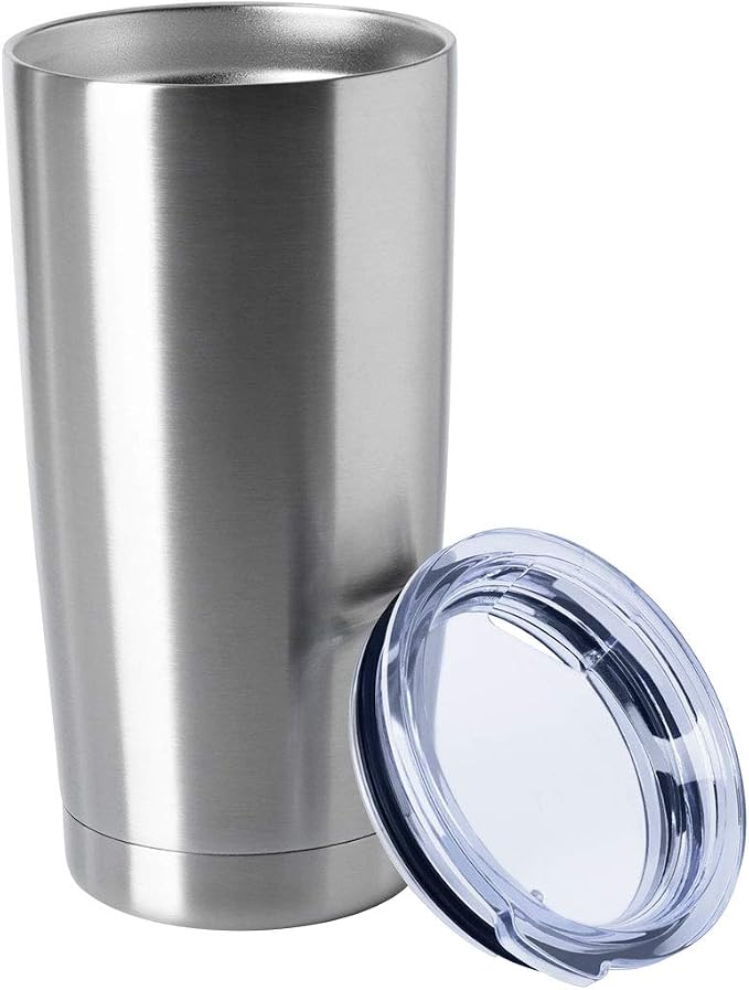 HASLE OUTFITTERS 20oz Tumblers Bulk Stainless Steel Cups with Lid Double Wall Vacuum Insulated Coffee Mugs for Cold & Hot Drinks Pack by HASLEOUTFITTERS