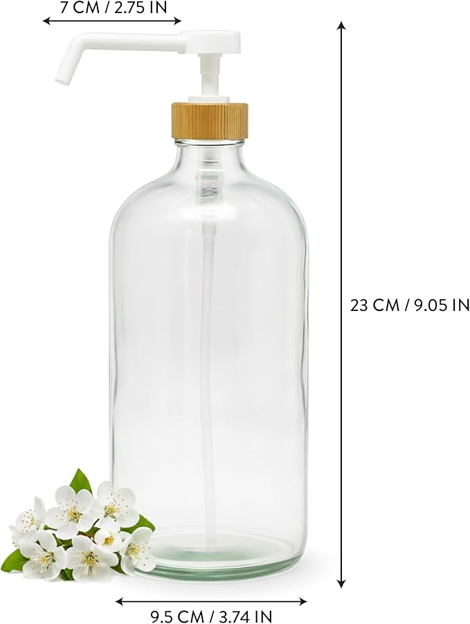 SAVVY & SORTED Glass Dish Soap Dispenser - Image 6