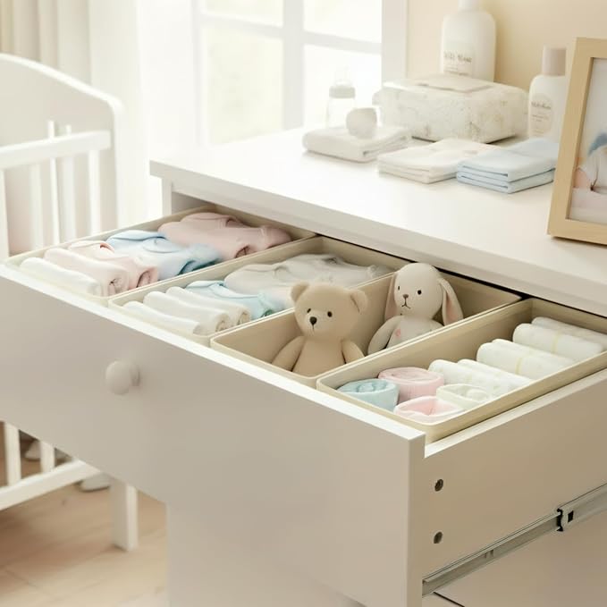 Small Foldable Fabric Drawer Organizer 3-Pack - Image 7