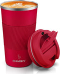 MOMSIV 17oz Travel Mug, Insulated Coffee Cup with Leakproof Lid, Vacuum Stainless Steel Double Walled Reusable Tumbler for Hot and Cold Water Coffee and Tea In Travel and Car by MOMSIV