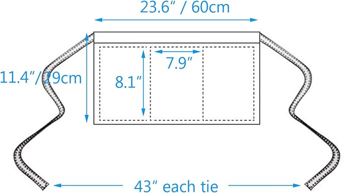 BOHARERS Waist Apron with 3 Pockets 3 Pack - Image 6