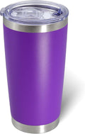 AIANJI 20oz Tumbler Bulk Stainless Steel Tumblers with Lid Vacuum Insulated Double Wall Travel Coffee Mug Powder Coated Tumbler Cup for Hot and Cold Drinks(Purple, 1 pack) by AIANJI