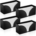 4Pack Paper Towel Dispenser Countertop Black Acrylic Paper Towel Holder by AFOROEOA
