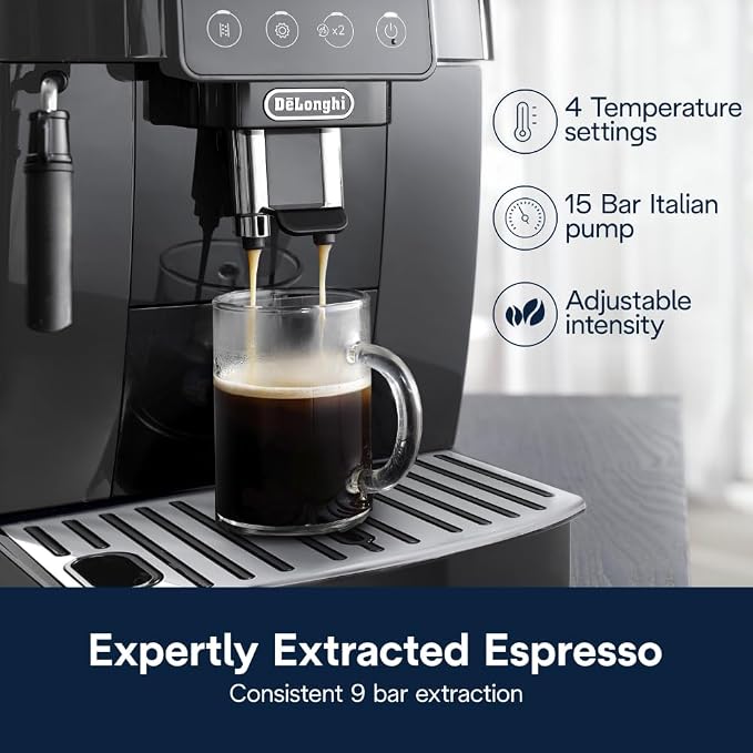 De'Longhi Magnifica Start Automatic Espresso Machine, Milk Frother, Black - Image 4