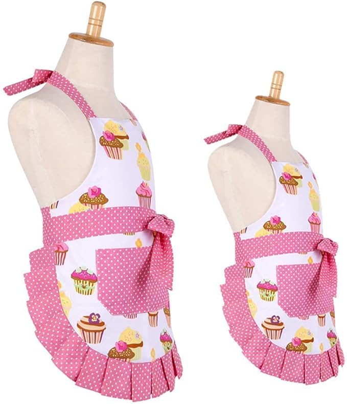 G2PLUS Apron for Women with Pockets, Extra Long Ties Cotton Apron Perfect for - Image 2