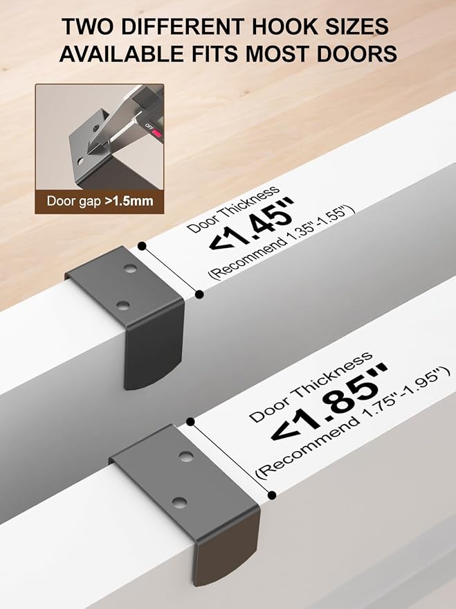 Delamu Over the Door Pantry Organizer, 6 Tier Pantry Door Organizer - Image 5