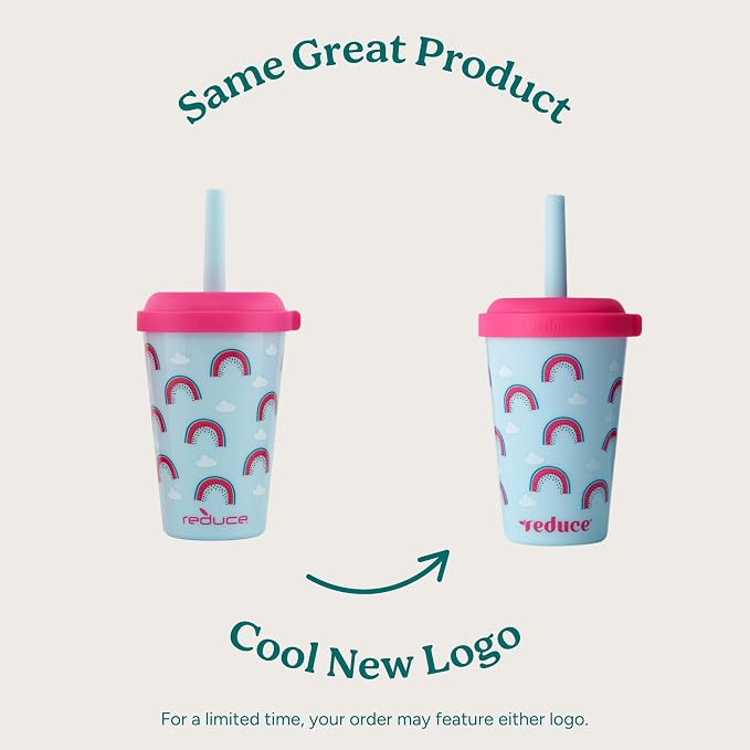 REDUCE GoGo's Kids Portable Tumbler Cups with Lids and Spill-Proof Straws - 5 Pack of Stackable 12 oz Tumblers with Twist-On Lids - Easy Storage, Dishwasher Safe - Scavenger Boy Set - Image 2