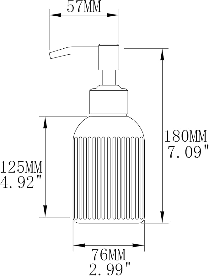 16Oz Bathroom Glass Soap Dispenser - Image 8