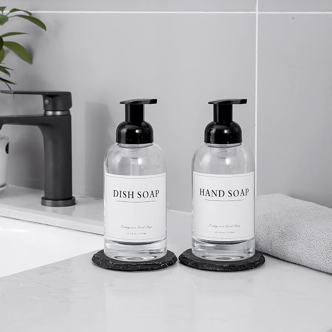 rejomiik Foaming Soap Dispenser Thick Glass Foam - Image 3