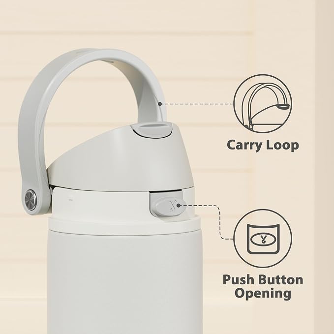 24 oz Insulated Water Bottle with Straw: Meoky Stainless Steel Metal Water Bottle with 2-in-1 Lid - Leak Proof, Cold for 24 Hours, Protective Silicone Base, BPA-Free for Sports Travel Car, Ivory - Image 6