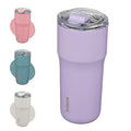 BJPKPK Insulated Tumbler with Lid,24oz Stainless Steel Tumbler,Double Wall Travel Coffee Mug Thermal cup,Keep Drinks Cold and Hot,Lavender by BJPKPK