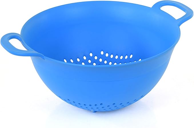 Mintra Home Plastic Strainer Colanders Set: 3, 3.5 and 5 Quart Double Strong - Image 3