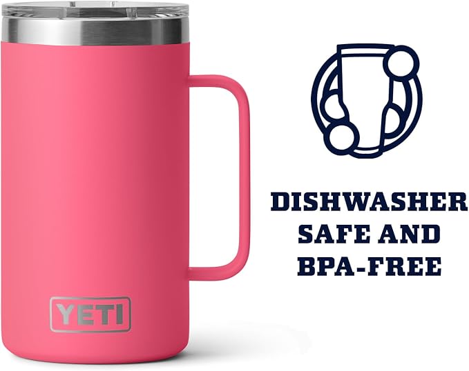 YETI Rambler 24 oz Mug, Vacuum Insulated, Stainless Steel with MagSlider Lid - Image 3