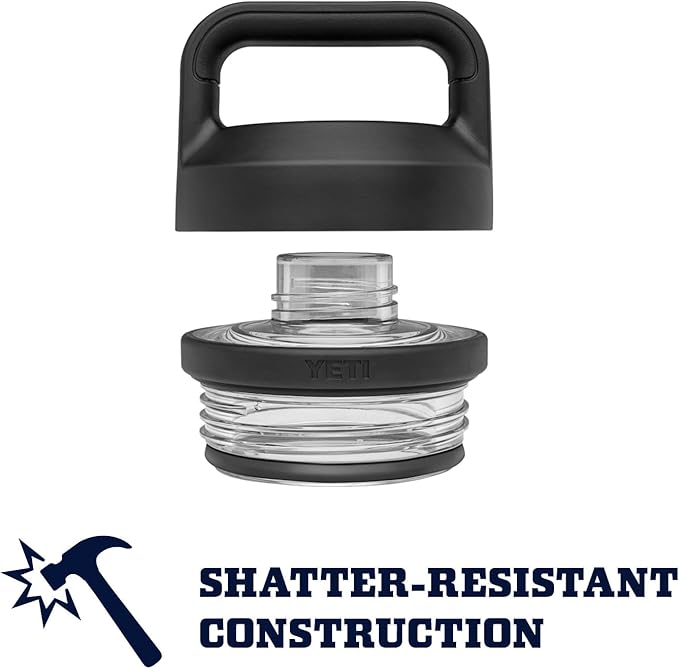 YETI Rambler 18 oz Bottle, Vacuum Insulated, Stainless Steel with Chug Cap, Black - Image 4