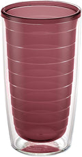 Tervis Clear & Colorful Tabletop Made in USA Double Walled Insulated Tumbler Travel Cup Keeps Drinks Cold & Hot, 16oz, Elderberry Wild by TervisTumblerCompany