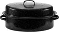JY COOKMENT Granite Roaster Pan, Vegetable. Dishwasher Safe Cookware Fit by JYCOOKMENT