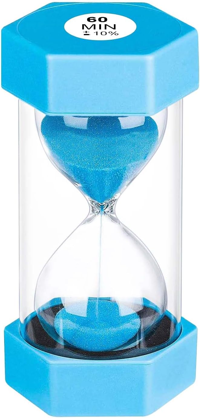 Sand Timer 60 Minutes, Unbreakable Plastic 60 Min Sand Clock, Reloj De Arena 60 by YLTIMER