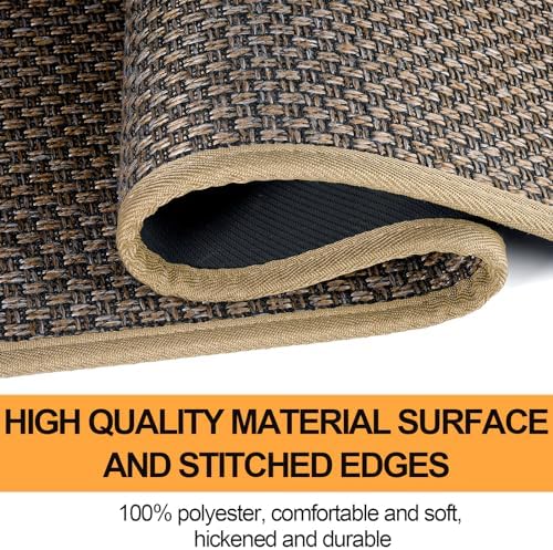 SUMLANS Kitchen Mat 1 PCS, Cushioned Non Slip Rugs for Kitchen Floor, Absorbent Runner Comfort Standing Mats Washable for Kitchen, Office, Home (Brown, 17.3"x60") - Image 3