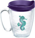Tervis Tropical Animal Collection Made in USA Double Walled Insulated Tumbler Travel Cup Keeps Drinks Cold & Hot, 16oz Mug, Seahorse by TervisTumblerCompany