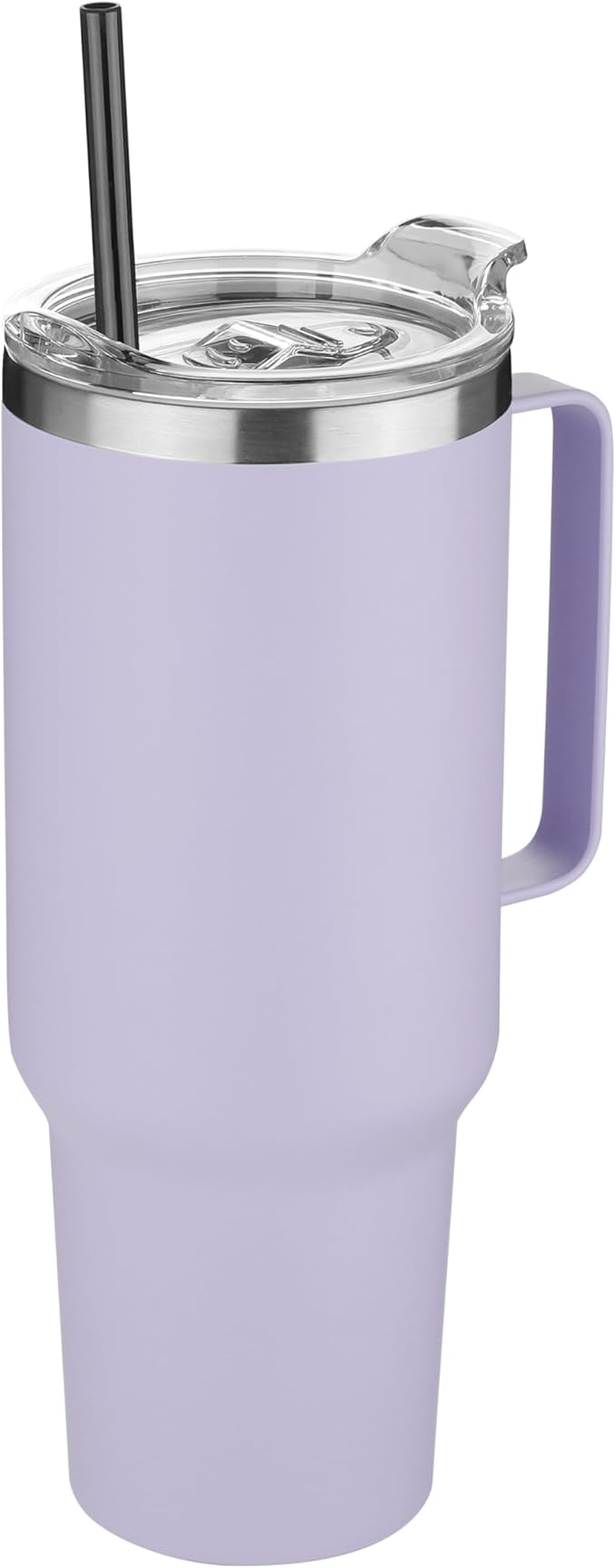 HASLE OUTFITTERS 40 oz Stainless Steel Tumbler with Handle, Vacuum Insulated Tumblers Bulk, Reusable Double Wall Travel Coffee Mug, Durable Powder Coated Water Bottle(Purple, 1) by HASLEOUTFITTERS